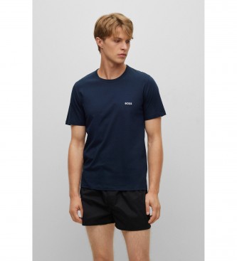 BOSS Pack de 3 camisetas interiores marino, negro, azul