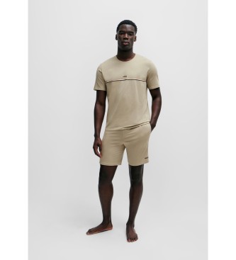 BOSS Uniek beige T-shirt