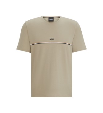 BOSS Uniek beige T-shirt