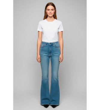 BOSS Vaqueros de pernera ancha azul