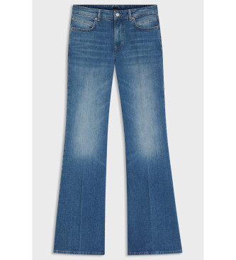 BOSS Vaqueros de pernera ancha azul