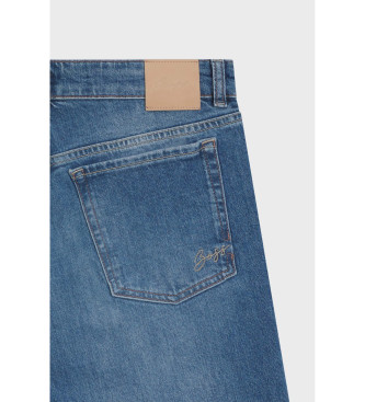 BOSS Vaqueros de pernera ancha azul