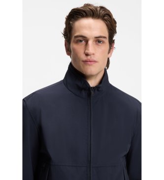 BOSS Chaqueta en softshell repelente al agua con mangas extraíbles marino