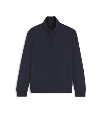 BOSS Chaqueta en softshell repelente al agua con mangas extraíbles marino