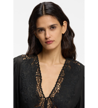 BOSS Evasé dress black