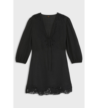 BOSS Evasé dress black