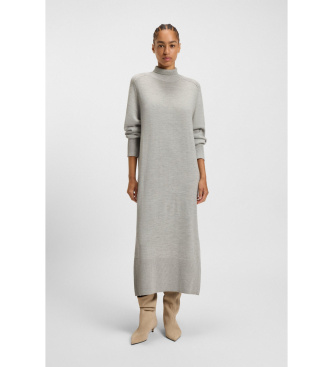 BOSS Vestido Fagliatelle gris