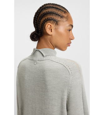 BOSS Vestido Fagliatelle gris