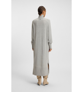 BOSS Vestido Fagliatelle gris