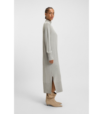 BOSS Vestido Fagliatelle gris