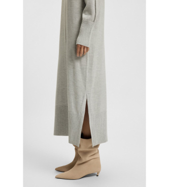 BOSS Vestido Fagliatelle gris