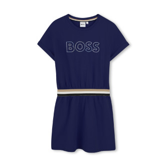 BOSS Abito blu navy a maniche corte