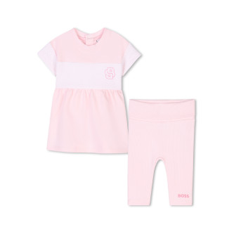 BOSS Pink dress and leggings set