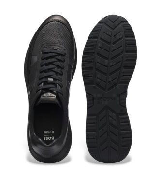 BOSS Sneakers in pelle Vinston Runner nero