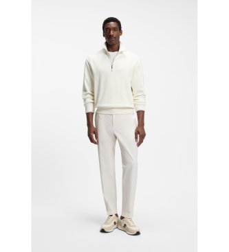 BOSS Vinston Runn-skor i läder, beige