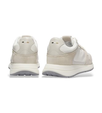 BOSS Zapatillas de piel Vinston Runner blanco
