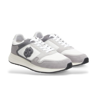 BOSS Vinston Leather Sneakers white, grey