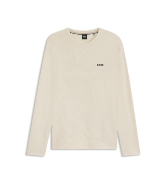 BOSS Camisa Waffle beige