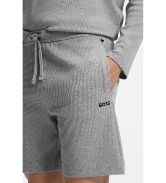 BOSS Shorts Waffle gris medio