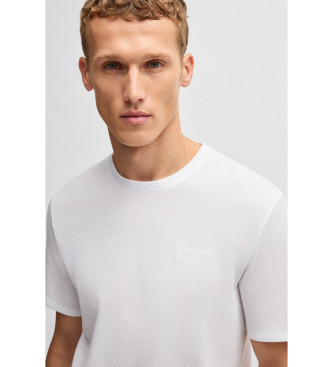 BOSS Maglietta bianca a nido d'ape