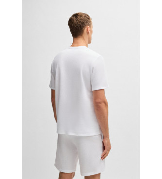 BOSS Maglietta bianca a nido d'ape