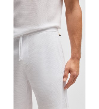 BOSS Short de pyjama en maille blanche