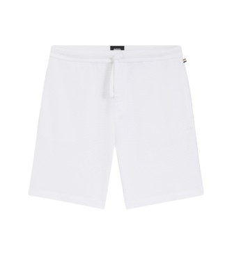 BOSS Short de pyjama en maille blanche