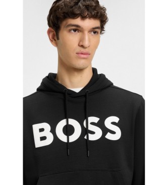 BOSS Hoodie Logo Oversize schwarz
