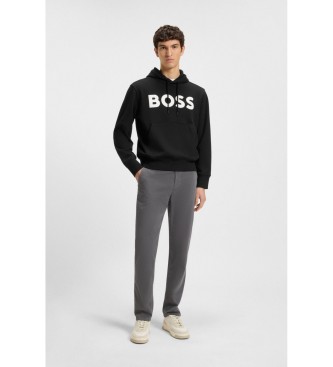 BOSS Hoodie Logo Oversize schwarz