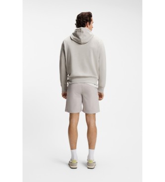 BOSS Sudadera Capucha Logo Oversize gris