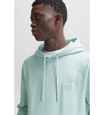 BOSS Straight Fit Hoodie Turkis