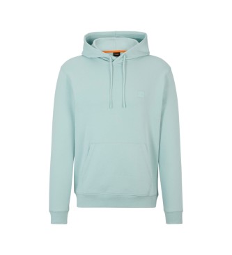 BOSS Straight Fit Hoodie Turkis
