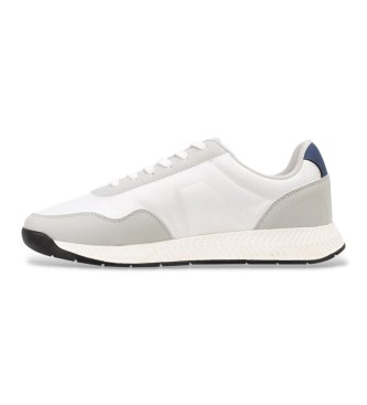 BOSS Zapatillas de caña baja con empeines con textura gris
