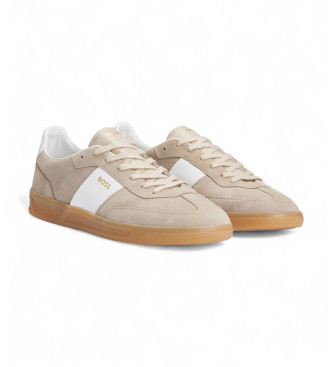 BOSS Scarpe da ginnastica in pelle Brandon beige