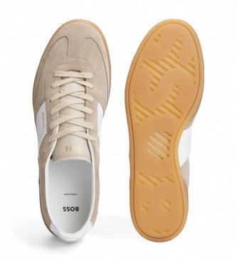 BOSS Scarpe da ginnastica in pelle Brandon beige