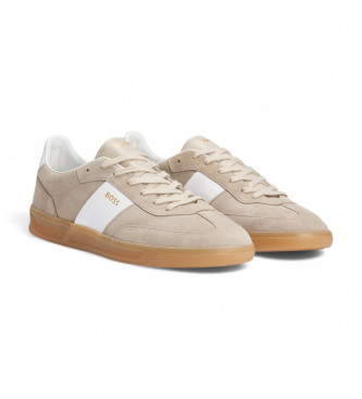 BOSS Zapatillas de Piel Brandon beige