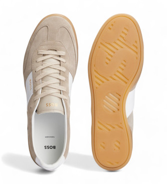 BOSS Zapatillas de Piel Brandon beige