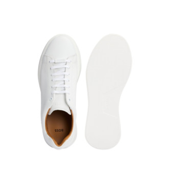 BOSS Sapatos de couro Bulton brancos