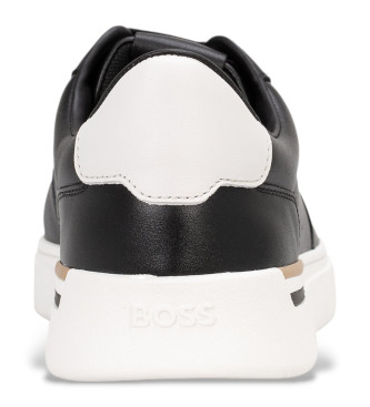 BOSS Sapatilhas de couro Clint preto