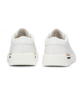BOSS Zapatillas de Piel Clint Tenn blanco