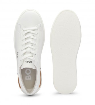 BOSS Zapatillas de Piel Clint Tenn blanco