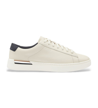 BOSS Baskets en cuir blanc Clint Tenn