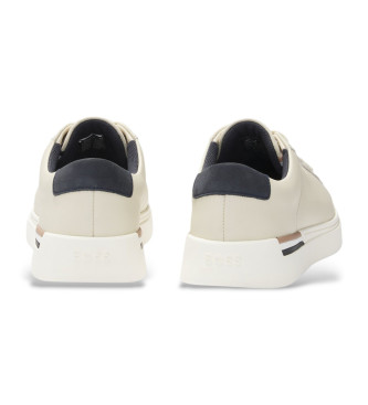 BOSS Zapatillas de piel Clint Tenn blanco