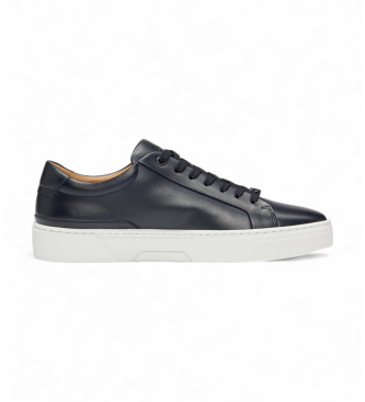 BOSS Baskets en cuir Gary navy