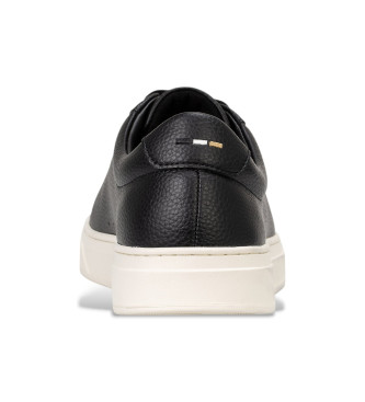BOSS Sneakers in pelle martellata nera
