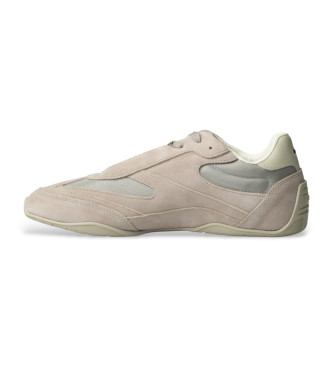 BOSS Sneakers in pelle beige Jaylen