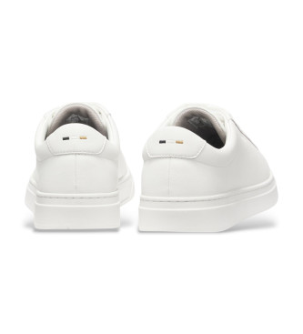 BOSS T�nis de couro Kieran branco