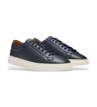 BOSS Sneakers in pelle blu navy Kieran Bust