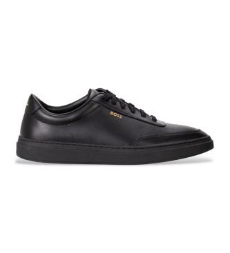 BOSS Kieran Leder Sneakers schwarz