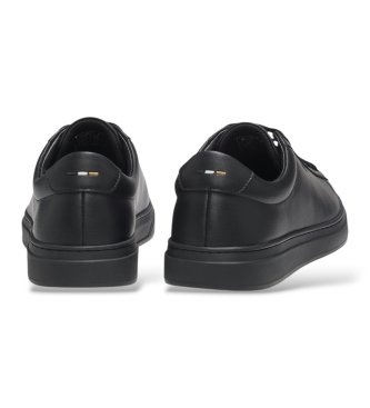BOSS Kieran Leder Sneakers schwarz